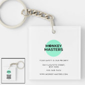 Zakelijke sleutelhangers minimalistisch alles wit