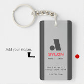 Zakelijke sleutelhangers minimalistisch clean simp