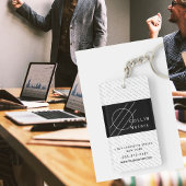 Zakelijke sleutelhangers minimalistisch wit zwart