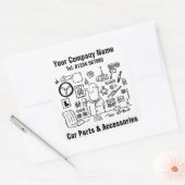 Zakelijke stickers voor auto-onderdelen en Accesso (Envelop)
