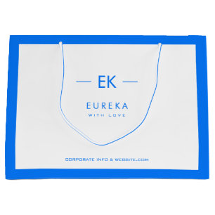 Zakelijke tas met monogram en Corporate details Groot Cadeauzakje