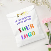 Zakelijke tas sjabloon met eigen logo en tekst bedankzakje (Gezegeld)