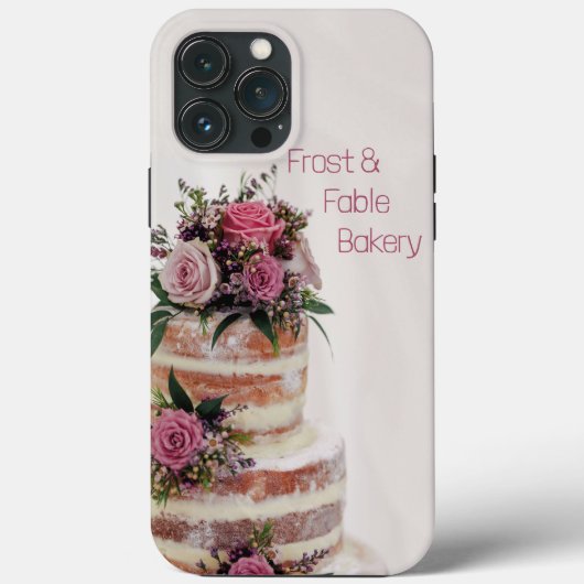 Zakelijke telefoon Bakery Design Case-Mate iPhone Case (Achterkant)