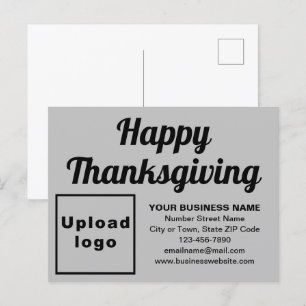 Zakelijke Thanksgiving grijs vakantie Briefkaart