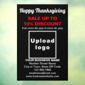 Zakelijke Thanksgiving te koop op Black Window Cli Raamsticker (Vel 3)