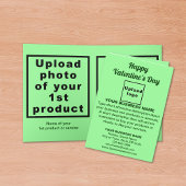 Zakelijke Valentijn Licht Groen Gevouwen Vakantie  Feestdagen Kaart