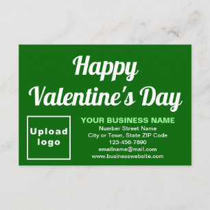 Zakelijke Valentijnskaart Kleine Groene Platte Kaa