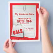 Zakelijke verkoop flyer (Hand)