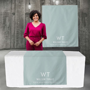 Zakelijke verkopers tafel loper banner display gro wandkleed