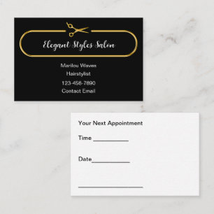 Zakelijke Visagie Salon Afspraak Visitekaartjes