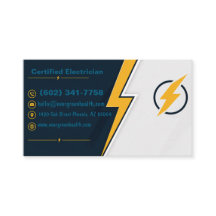 Zakelijke Visitekaart Elektricien Elektriciteitsbe