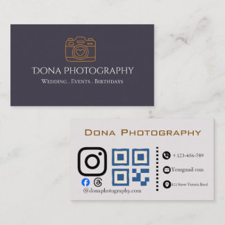 Zakelijke Visitekaart voor Professioneel Fotograaf Visitekaartje