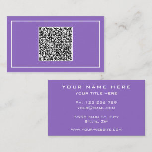 Zakelijke Visitekaartje met QR-code Scan Info