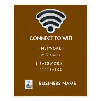 Zakelijke Wifi Moderne Netwerk Sockel Perfect Poster