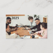 Zakelijke zakkalender 2025 visitekaartje (Voorkant)