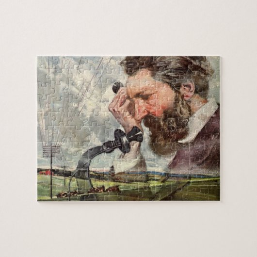  zaken, Alexander Graham Bell Telefoon Legpuzzel (Horizontaal)