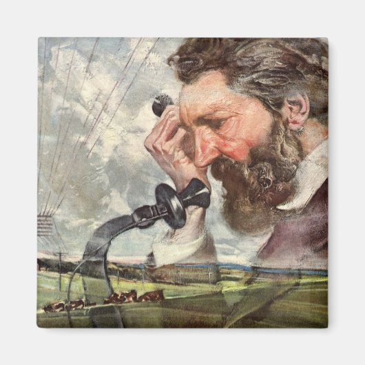 zaken, Alexander Graham Bell Telefoon Magneet (Voorkant)