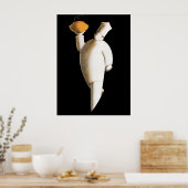  zaken, Art Deco Restaurant Chef Poster (Keuken)
