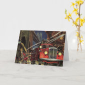 zaken, brandweerlieden brandweerauto's kaart (Gele Bloem)