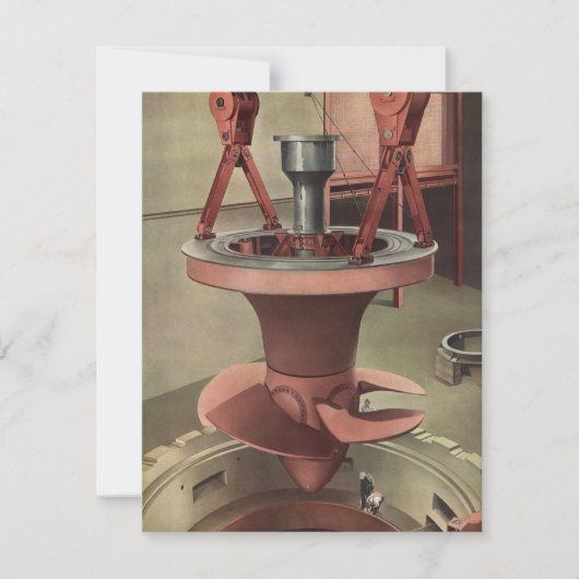 zaken, de energie van de reuzenturbine (Voorkant)