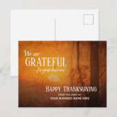 Zaken-herfst-dankdag-ansichtkaarten - Dankbaar Briefkaart (Voorkant / Achterkant)