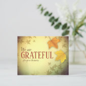 Zaken-herfst-dankkaarten Briefkaart (Staand voorkant)