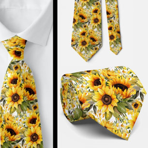 Zaken stropdas Van Gogh Zonnebloemen