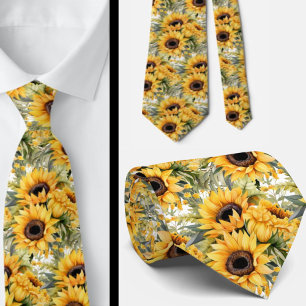 Zaken stropdas Van Gogh Zonnebloemen