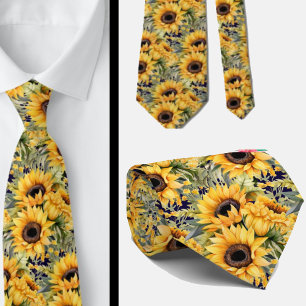 Zaken stropdas Van Gogh Zonnebloemen