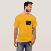 Zaken voegen Logo Moderne Sinaasappel toe T-shirt (Voorkant volledig)