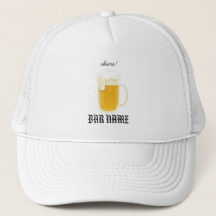 Zaken voor bars met vintage bierlogo's winkel trucker pet