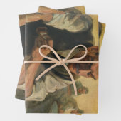  zakenarchitect en bouwblauwdrukken inpakpapier vel (In situ)