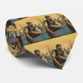  zakenarchitect en bouwblauwdrukken stropdas (Opgerold)