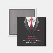 Zakenman pak magneet (Voorkant / Achterkant)