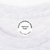 Zakenmerk op wit cirkelijzer op etiket labels (Aangebracht)