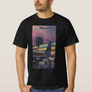  zakenpassagiers aan boord van het vliegtuig t-shirt