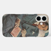 zakenreizen, lezen op het vliegtuig Case-Mate iPhone case (Achterkant (horizontaal))