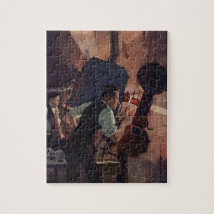  zakenwereld, filmbioscoopprojectionist legpuzzel