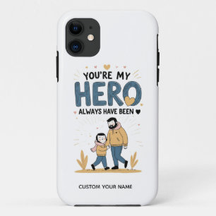 Zakformaat Liefde – Jij bent mijn Held” PAPA iPhone 11 Hoesje