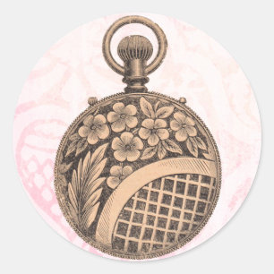 zakhorloge ronde sticker
