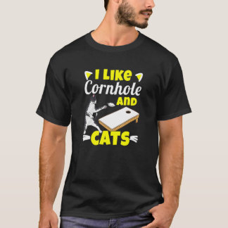 Zakjes Cornhole Kat Vrouwen T-shirt