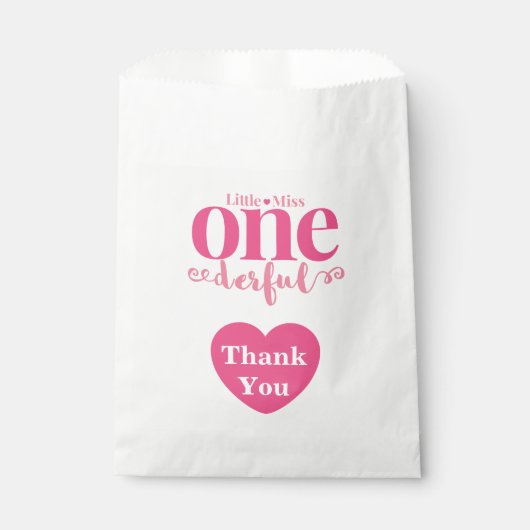 Zakjes met lekkers voor Little Miss Onederful (Voorkant)