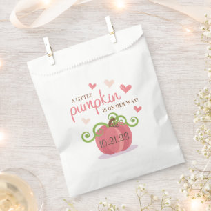 Zakjes voor baby shower favor met een lief klein p