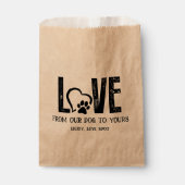 Zakjes voor hondenbottenstation als gunst (Voorkant)