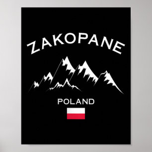 Zakopane Polen Skigebied Tatra Mountains Skiën  Poster
