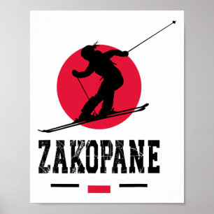 Zakopane Polen Skigebied Tatra Poolse Ski Souvenir Poster
