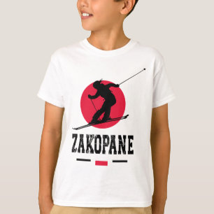 Zakopane Polen Skigebied Tatra Poolse Skiën Souven T-shirt