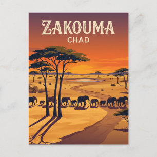 Zakouma Nationaal Park Tsjaad Briefkaart