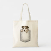 Zakpuppy hond  tote bag (Achterkant)