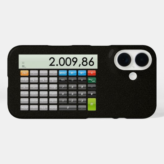 Zakrekenmachine-app Case-Mate iPhone Case (Achterkant (horizontaal))